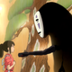 Chihiro and No Face in Spirited Away